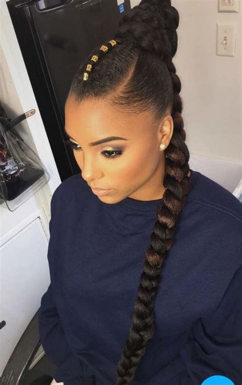 cute french braid hairstyles for black hair|french braid extensions by african.